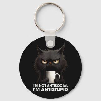 Not Antisogovernment Agencyl Antistupid Depressed Keychain