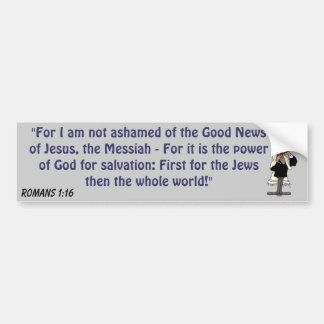 Not Ashamed Bumper Sticker