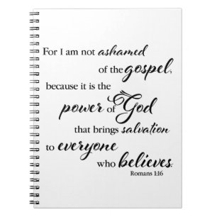 Not ashamed   notebook