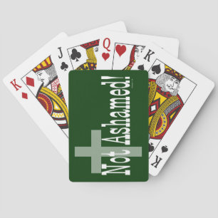 Not Ashamed! Romans 1:16 (with Cross) Playing Cards