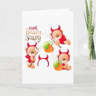 Not Beary Scary Greeting Cards
