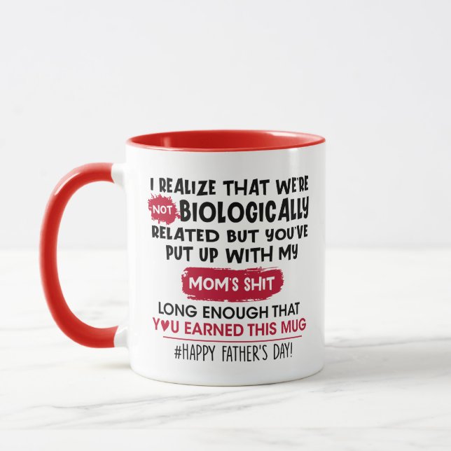 Not Biologically Related But You Are Put Up - Gift Mug (Left)