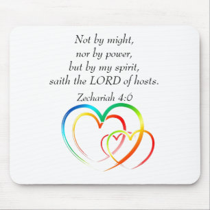 Not by Might - Zechariah 4:6 Mouse Pad