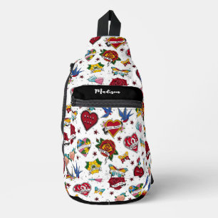 Not Dating Traditional Tattoo Sling Bag