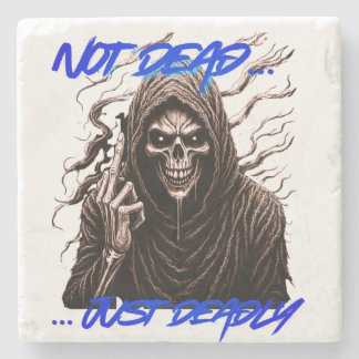 Not Dead Just Dead Stone Coaster