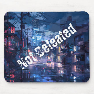 Not Defeated Anime Inspired Mouse Pad 