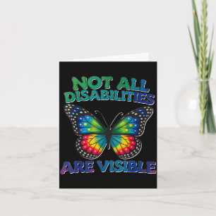 Not disabilities are visible autism awarenessNot d Card