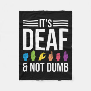 Not Dumb  Fleece Blanket