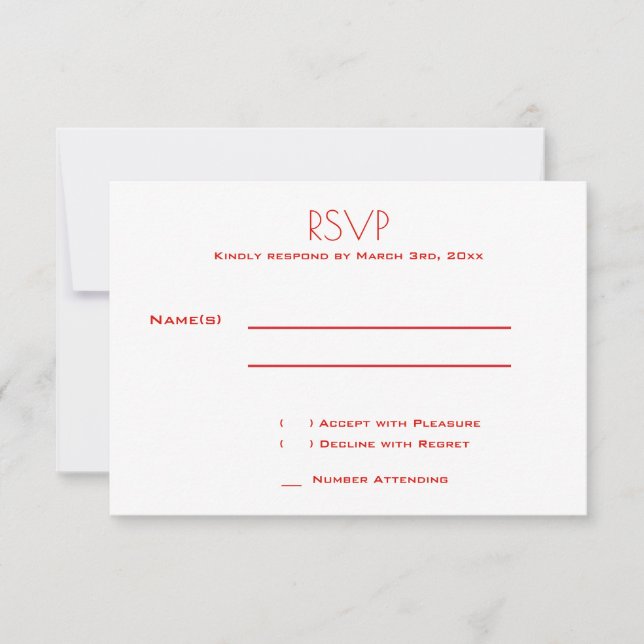 Not Eloping Wedding | RSVP Card (Front)