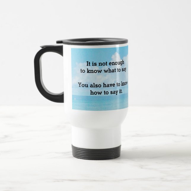 "Not Enough" Insulated Mug (Left)