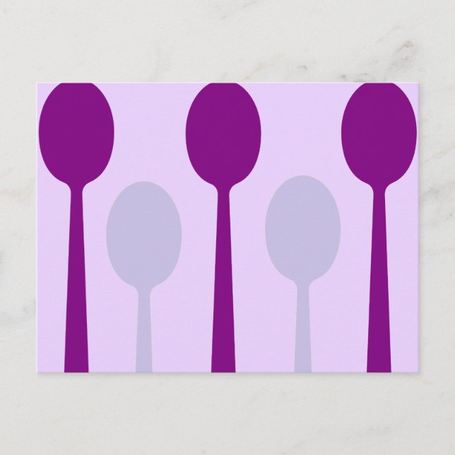 Not enough Spoons Postcard (Front)