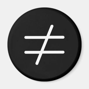 Not Equal Symbol Women's Rights Protest Magnet