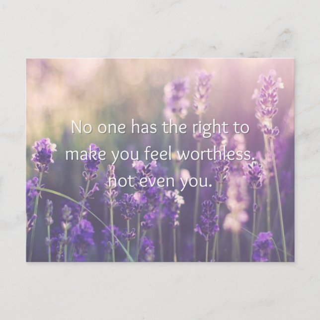 Not Even You Motivational Mini Art Print Holiday Postcard (Front)