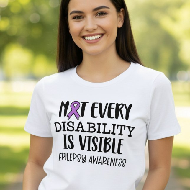 Not Every Disability Is Visible Epilepsy Tri-Blend Shirt (Creator Uploaded)