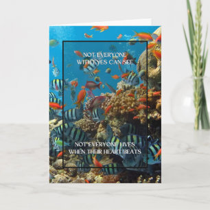 Not everyone with eyes CAN SEE ocean life quote  Card