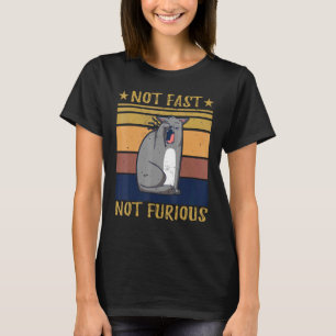 Not Fast Not Furious Cat T-Shirt
