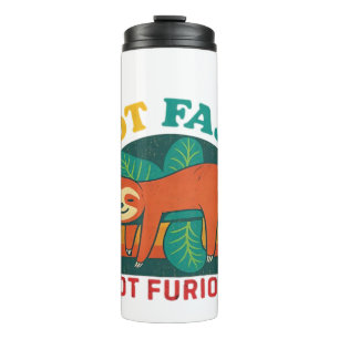 Not Fast Not Furious Funny Sloth Essential T-Shirt Thermal Tumbler