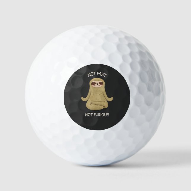 Not Fast Not Furious  Golf Balls (Front)