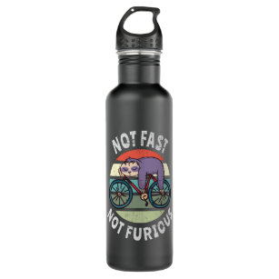 Not Fast Not Furious lazy sloth sleeping bicycle 710 Ml Water Bottle