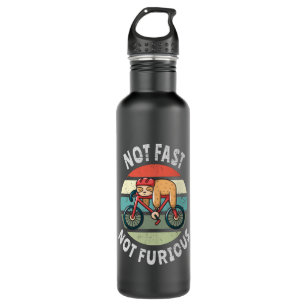Not Fast Not Furious lazy sloth sleeping bicycle 710 Ml Water Bottle