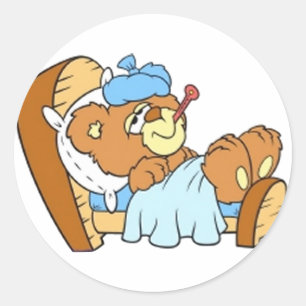 Not Feeling Well Classic Round Sticker