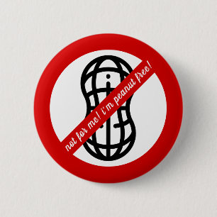 Not for me, i'm peanut free! Kids Allergy Alert 2 Inch Round Button