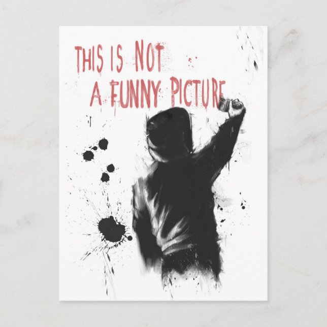 Not funny postcard (Front)