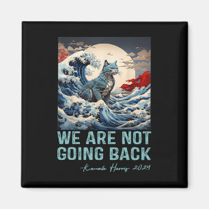 Not Going Back Cute Wave Of Blue Cats For Kamala Magnet