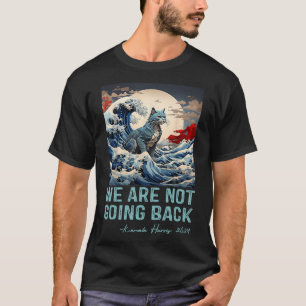 Not Going Back Cute Wave Of Blue Cats For Kamala T-Shirt
