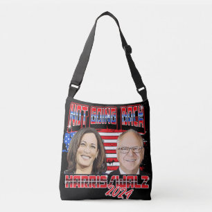 Not Going Back Harris Walz 2024 Tote Bag