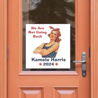 Not Going Back Kamala Harris Window Cling | Zazzle