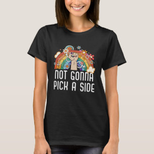 Not Gonna Pick a Side Bisexual Pride Bisexuality L T-Shirt