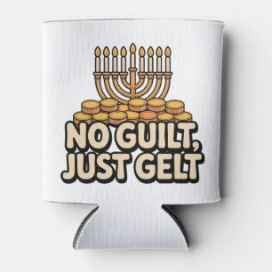 Not Guilt Just Gelt Funny Hanukkah Jewish Jew Can Cooler