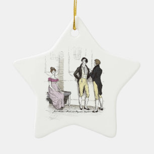 Not Handsome Enough, Jane Austen Pride & Prejudice Ceramic Ornament
