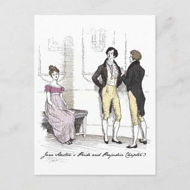 Not Handsome Enough, Jane Austen Pride & Prejudice Postcard (Front)