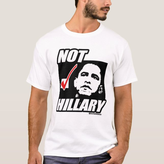 Not Hillary for President T-Shirt (Front)