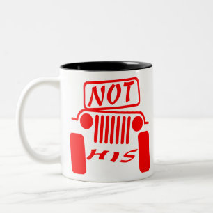Not His 4x4 #USAPatriotGraphics © Two-Tone Coffee Mug