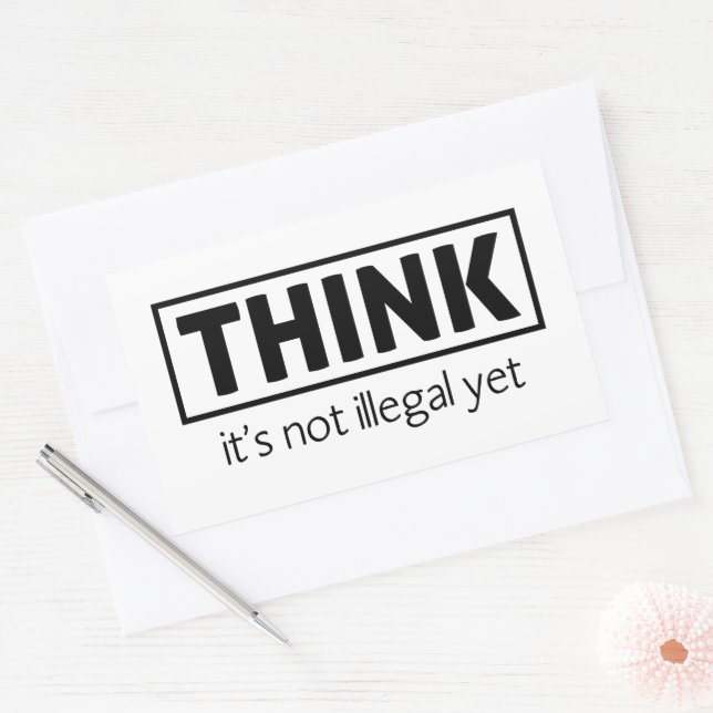 Not illegal sticker (Envelope)