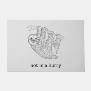 not in a hurry doormat
