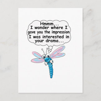 Not interested postcard