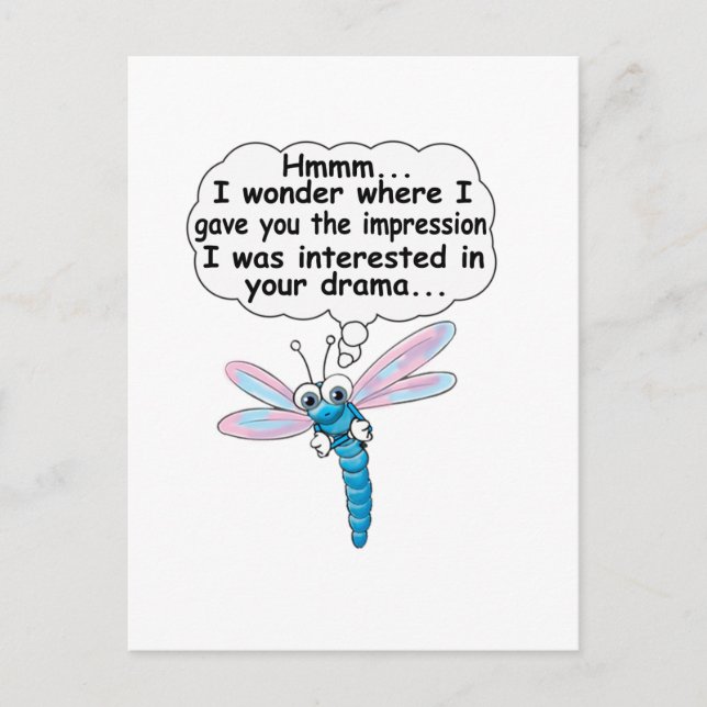 Not interested postcard (Front)