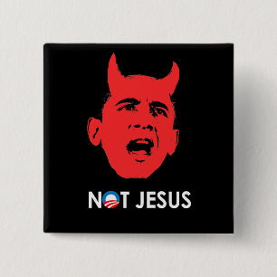 NOT JESUS 2 INCH SQUARE BUTTON
