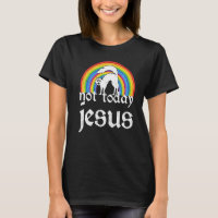 Not Jesus Today Rainbow Satanic Cat Goth Concert