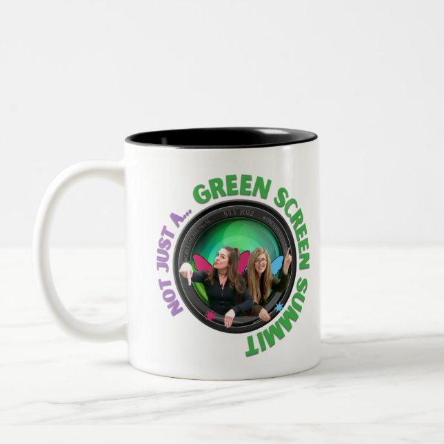 (not just a) Green Screen Summit Two-Tone Coffee Mug (Left)