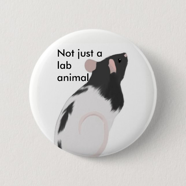 Not just a lab animal 2 inch round button (Front)