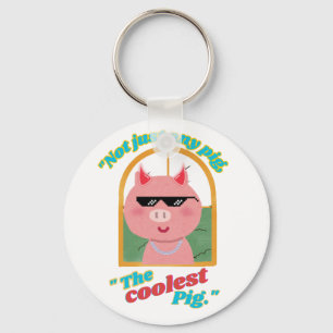 Not just any pig, the coolest pig keychain