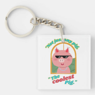 Not just any pig, the coolest pig keychain