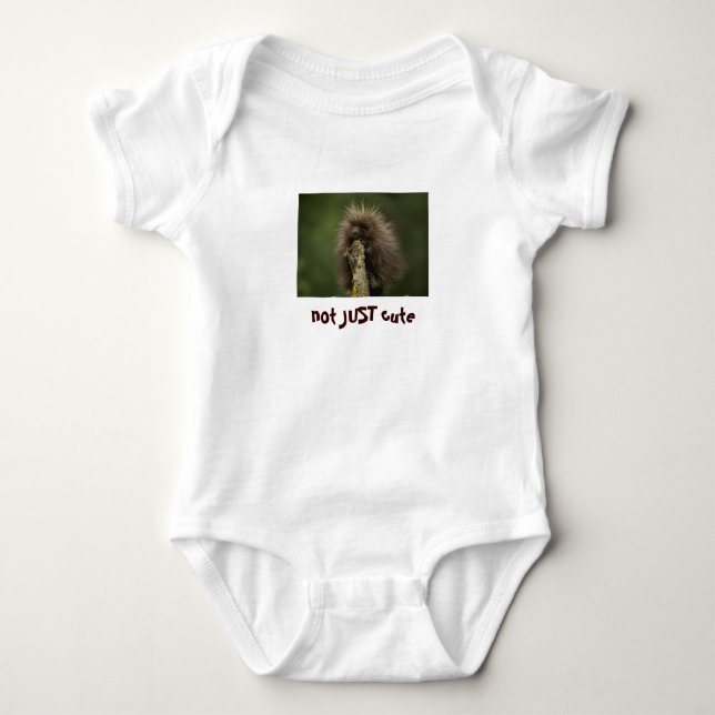not JUST cute Baby Bodysuit (Front)