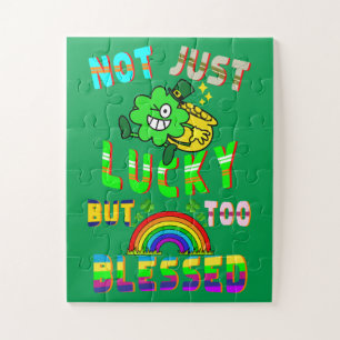 Not Just Lucky But Too Blessed Jigsaw Puzzle