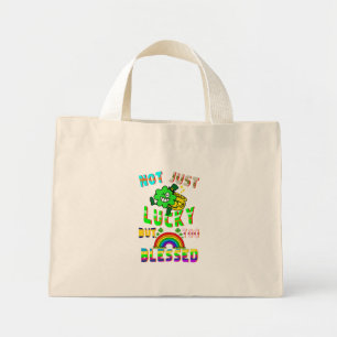 Not Just Lucky But Too Blessed Mini Tote Bag